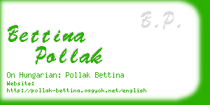 bettina pollak business card